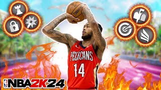 This 6'8 DEMIGOD POINT GUARD IS GAME BREAKING IN NBA 2K24! OVERPOWERED BUILD! BEST BUILD 2K24!