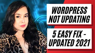 WordPress Not Updating - Easy Fix (updated 2021)