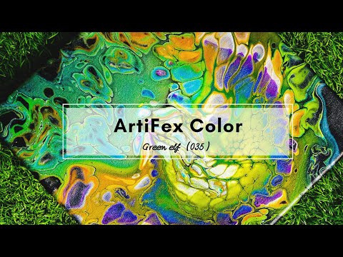 Acrylic pouring | Coke bottle - Green elf （035）