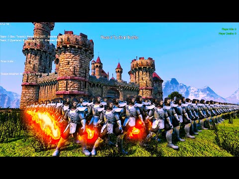 SOUL TYRANTS Heroic Battle to Protect CASTLE UNDER SIEGE - Ultimate Epic Battle Simulator UEBS