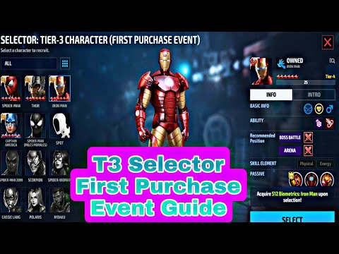 T3 Selector First Purchase Event Guide - Marvel Future Fight
