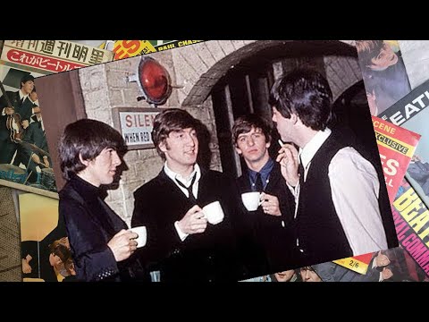 ♫The Beatles backstage Scala theatre  for 'A Hard Day's Night'. 1964