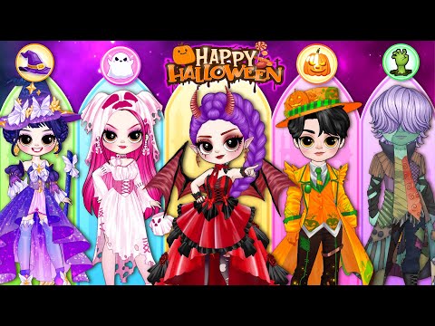 K-Pop Demon Hunters: Huntrix vs Saja Boys Into Halloween Fashion Contest| DIY Fashion Paper Dolls