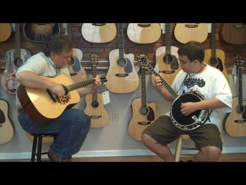 Murrell Thixton  and Alex Colvin play the song Fireball Mail at First Quality Music