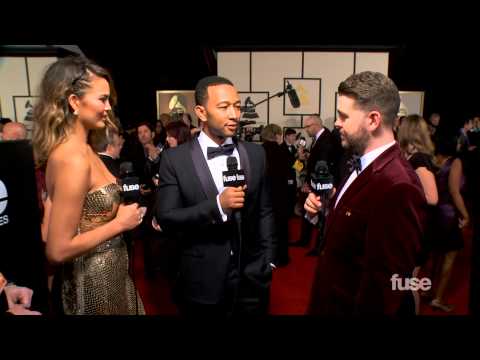John Legend & Chrissy Teigen Fight About "Video Hoes"  - GRAMMY Red Carpet