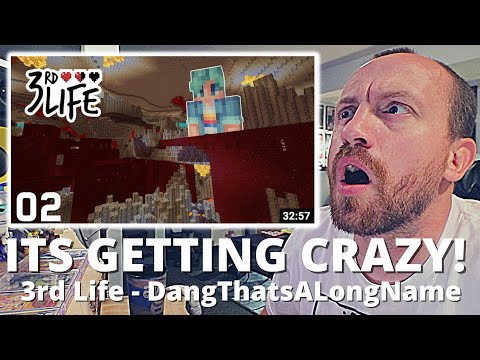 THIS IS EPIC! (3rd Life) DangThatsALongName EP.2 The Nether Is MINE Now! (REACTION!) SMajor