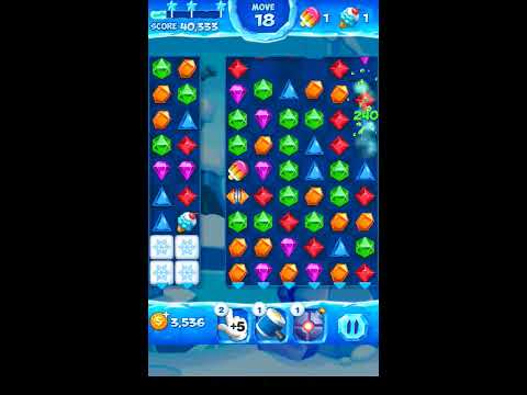 Jewel Pop Mania:Match 3 Puzzle Level 199 ( Ice Cream Town Episode ) - Walkthrough ( No Booster )