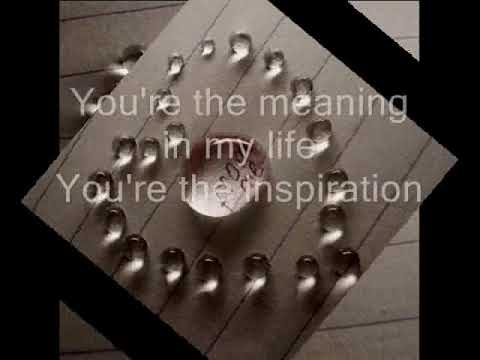 You're the Inspiration. Dianne Elise (lyrics).