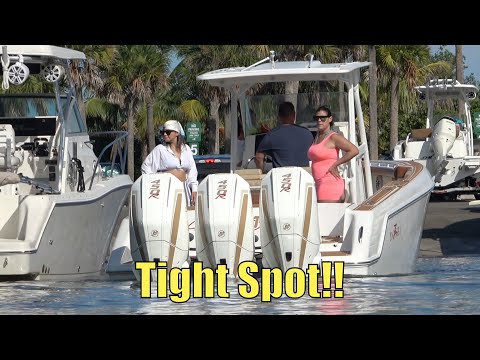 Tough Spot To Put The Boat!! | Miami Boat Ramps