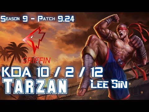 GRF Tarzan LEE SIN vs OLAF Jungle - Patch 9.24 KR Ranked