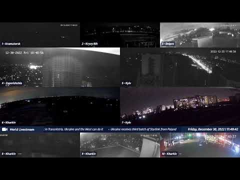 Live views from Ukraine 12/30/2022 A - Kramatorsk, Kharkiv, Kyiv, Zaporizhzhia and other cities
