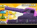 MEGA BOSS DORA GODZILLA TANK Vs MEGA TANK Cartoons About Tank Nina Tank Cartoon