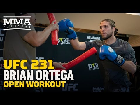 Brian Ortega UFC 231 Open Workout Highlights - MMA Fighting