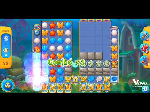 Fishdom. 8329 level no boosters and diamonds. 17 moves