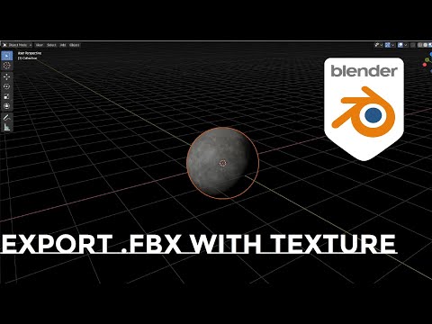 How To Export .fbx With Textures [Blender 2.92]