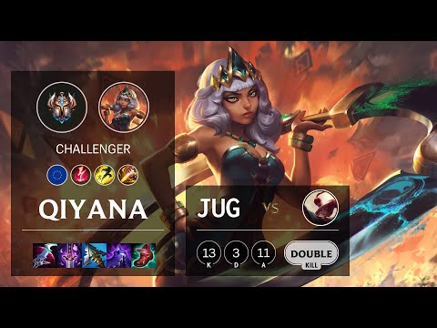 Qiyana Jungle vs Lee Sin - EUW Challenger Patch 11.22