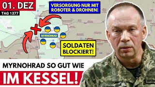 Myrnohrad praktisch eingekesselt, Russen stoßen an der Flanke zu Hulajpole um mehrere Kilometer vor!