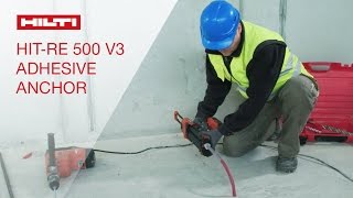 REVIEW of Hilti&#39;s HIT-RE 500 V3 adhesive anchor - productivity and reliability