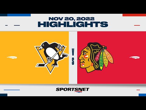 NHL Highlights | Penguins vs. Blackhawks - November 20, 2022