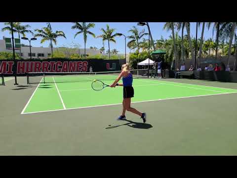 UM vs. Duke Women's Tennis slo mo #4 match