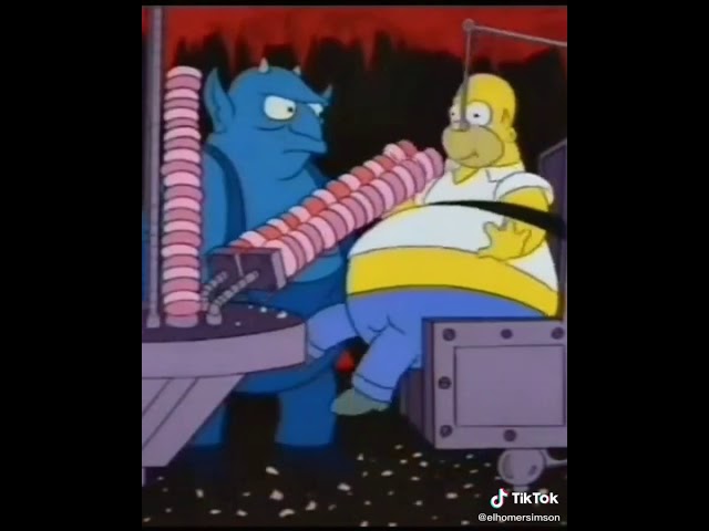 Vídeo relacionado con Homero de Los Simpson no Puede Hablar Comiendo rosquillas Camiseta