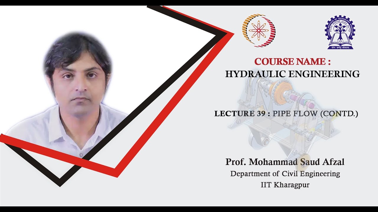 Lecture 39: Pipe flow (Contd.)