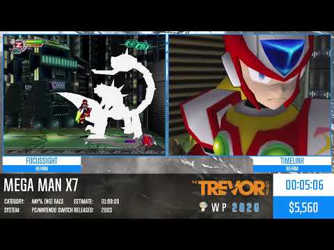 Winter Pride 2020 Mega Man X7 - Any% (NG) Race - FocusSight, TimeLink