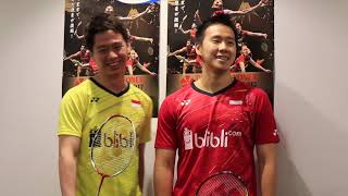 Interview with 2017 Japan Open champions, Gideon and Kevin