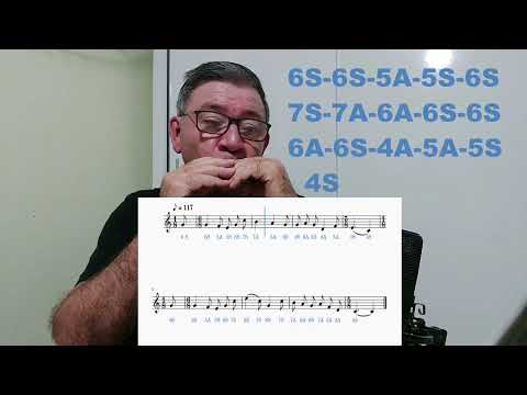 SENHOR, A TUA PRESENÇA  GAITA DIATÔNICA C COM PARTITURA E TABLATURA