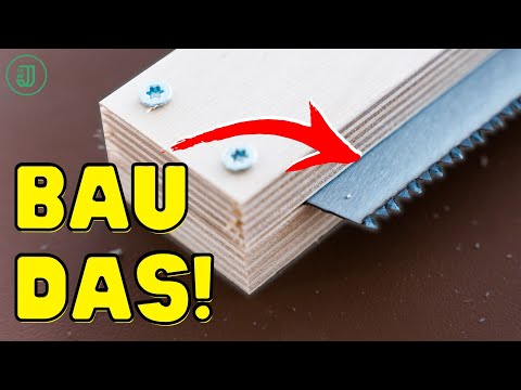 Perfekt GERADE SÄGEN: Mit dieser SÄGEHILFE klappt's sofort! | Jonas Winkler