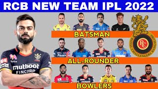 IPL 2022 Royal Challengers Bangalore Full Squad | RCB team players list 2022 | RCB Squad 2022