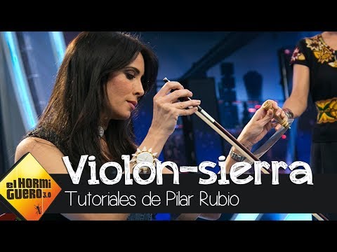 Pilar Rubio toca una canción de nana con un serrucho a modo de violín - El Hormiguero 3.0