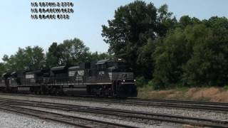 preview picture of video 'NS and CSXT action in Princeton, IN on May 26th and 27th!'