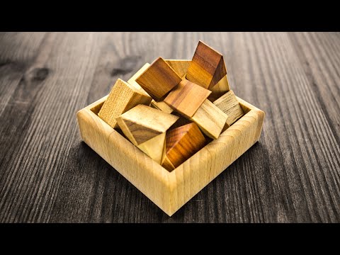 Square AC3 puzzle - put all parts inside the tray.