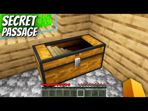 I found a SECRET PASSAGE in CHEST in Minecraft ! What's INSIDE the NEW SECRET CHEST ?