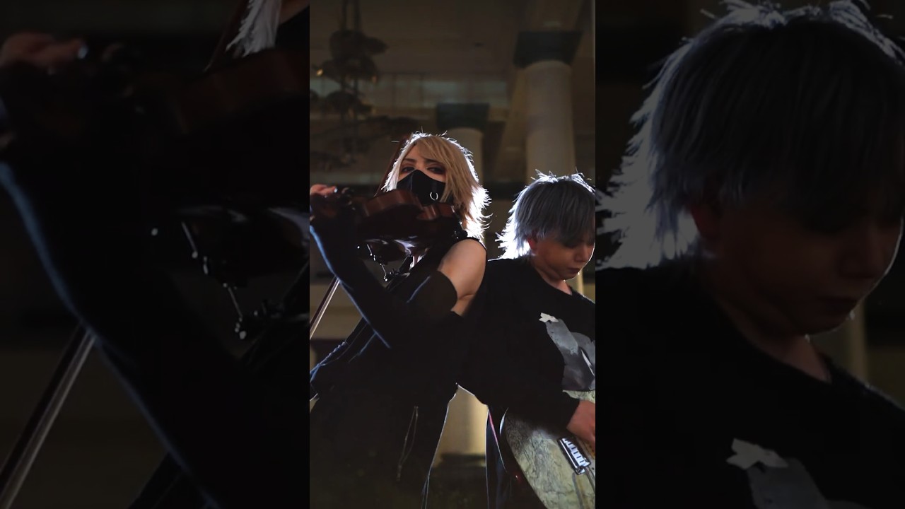 FF7「闘う者達」バンドで楽器バトル #ヴァイオリン #ベース #ギター #ドラム #cover