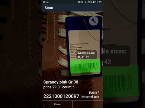 Store-Keeper : barcode scanner Video