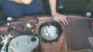 ZRE182 Corolla (2012 to 2018):  Remove the fuel pump and sender unit.
