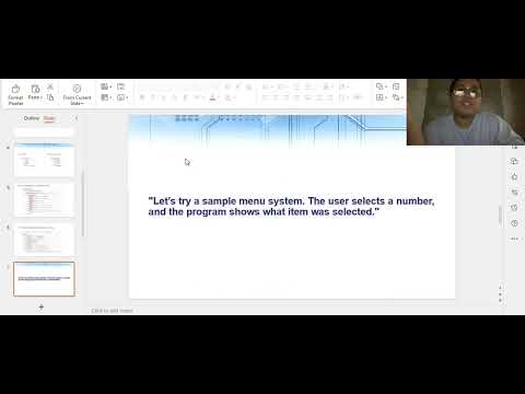 Module 6 Conditional Statement Switch Case Match Case Statement