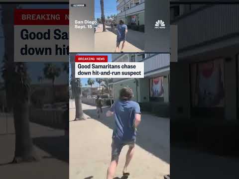 Good Samaritans chase down hit-and-run suspect