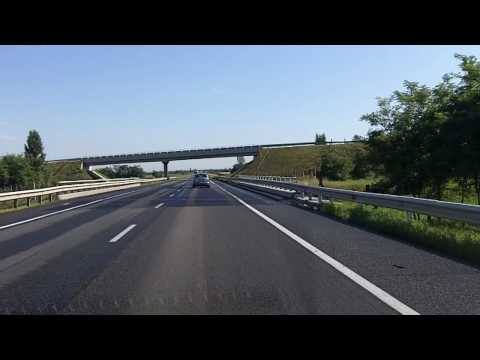 Crossing the border from Slovakia into Hungary