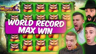 POWER OF MERLIN MAX WIN? Top 6 World Record Biggest Wins (Roshtein, Ayezee, Classybeef)
