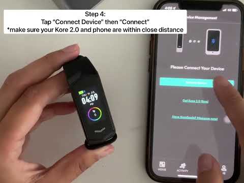 QUICK GUIDE: How To Setup Your Kore 2.0 Fitness Tracker