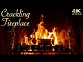 Cozy Crackling Fireplace 4K ~ Christmas Yule Log Ambience (No Music)