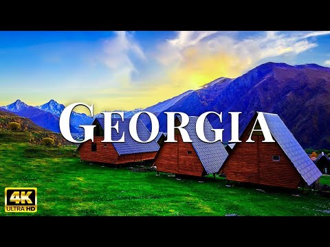 FLYING OVER GEORGIA 4K UHD   Soft Music With Beautiful Scenic Relaxation Film For Relaxation On TV