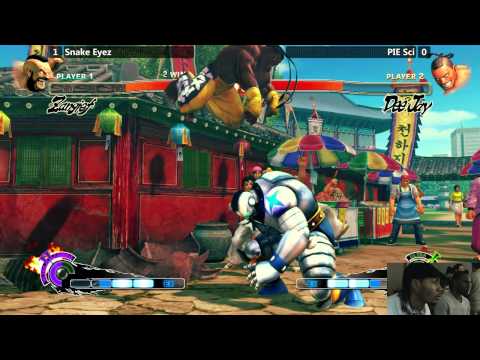 USF4 @ NEC15 Salty Suite - Snake Eyez (Zangief) vs PIE Sci (DeeJay) [720p/60fps]