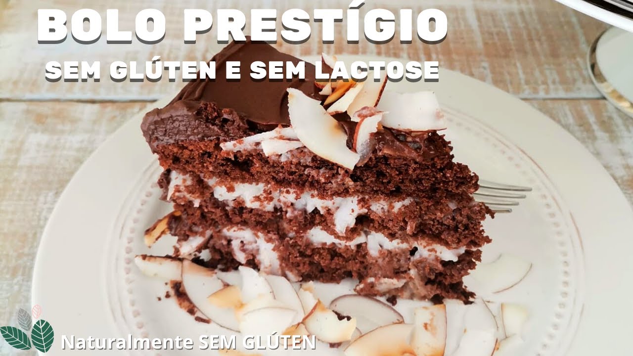 O MELHOR BOLO PRESTÍGIO SEM GLÚTEN E SEM LACTOSE