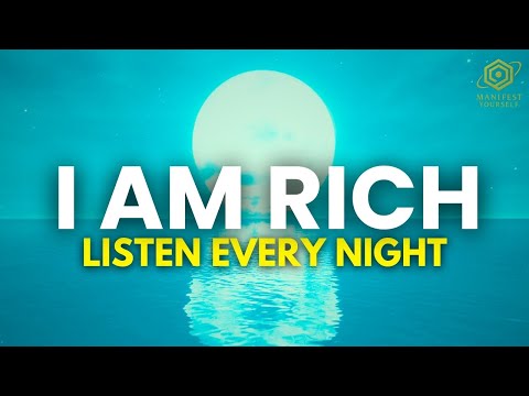 I AM RICH: Powerful Sleep Affirmations for Wealth (Rain Sounds)