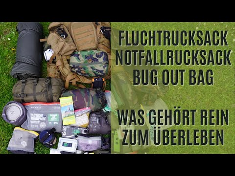 Fluchtrucksack packen - Notgepäck für Krise oder Blackout - Mehrere Tage überleben im Freien (B.O.B)