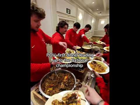 What We Ate Leading Up To The National Championship 😋